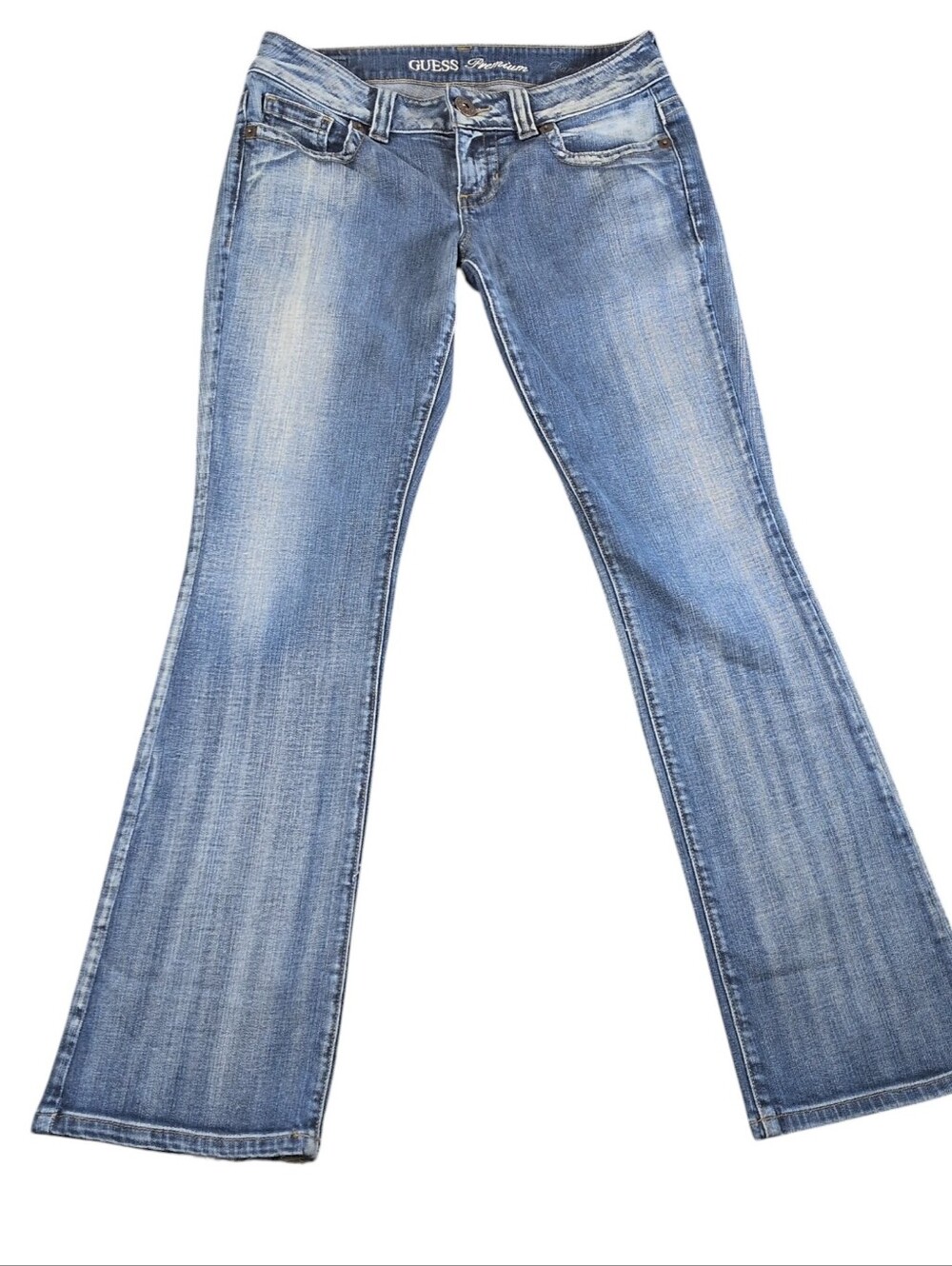 GUESS Daredevil Low Rise Light Blue Bootcut Jeans Y2K Size 30